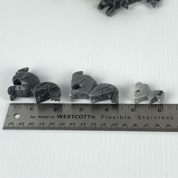 Soap Stone Animal Carvings 10 piece LOT Camels Dogs Elephants - Picture 8 of 10